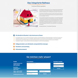 Die zweite Ebene der Webseite mit tiefgreifenderen Informationen