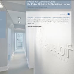 Konzeption, Gestaltung und Programmierung der Praxis-Homepage Dr. Schütte, Zahnarzt in Frankfurt am Main