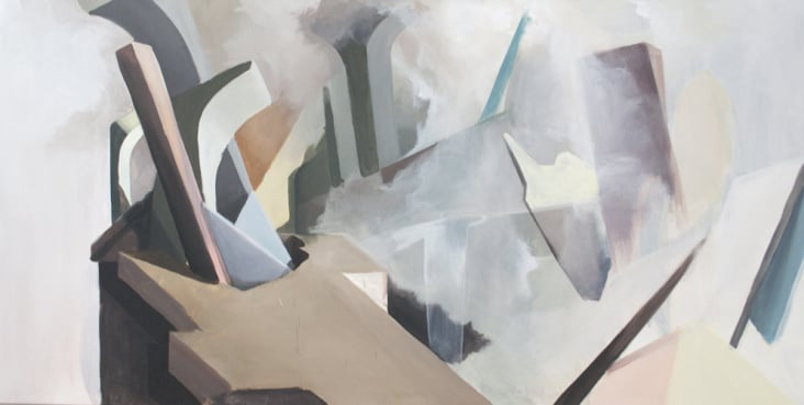 o.T. (Acryl auf Leinwand, 100 × 200cm)