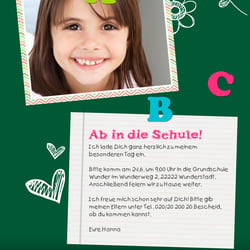 Einschulungskarte