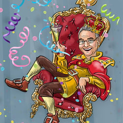 Illustration Geburtstagsgeschenk