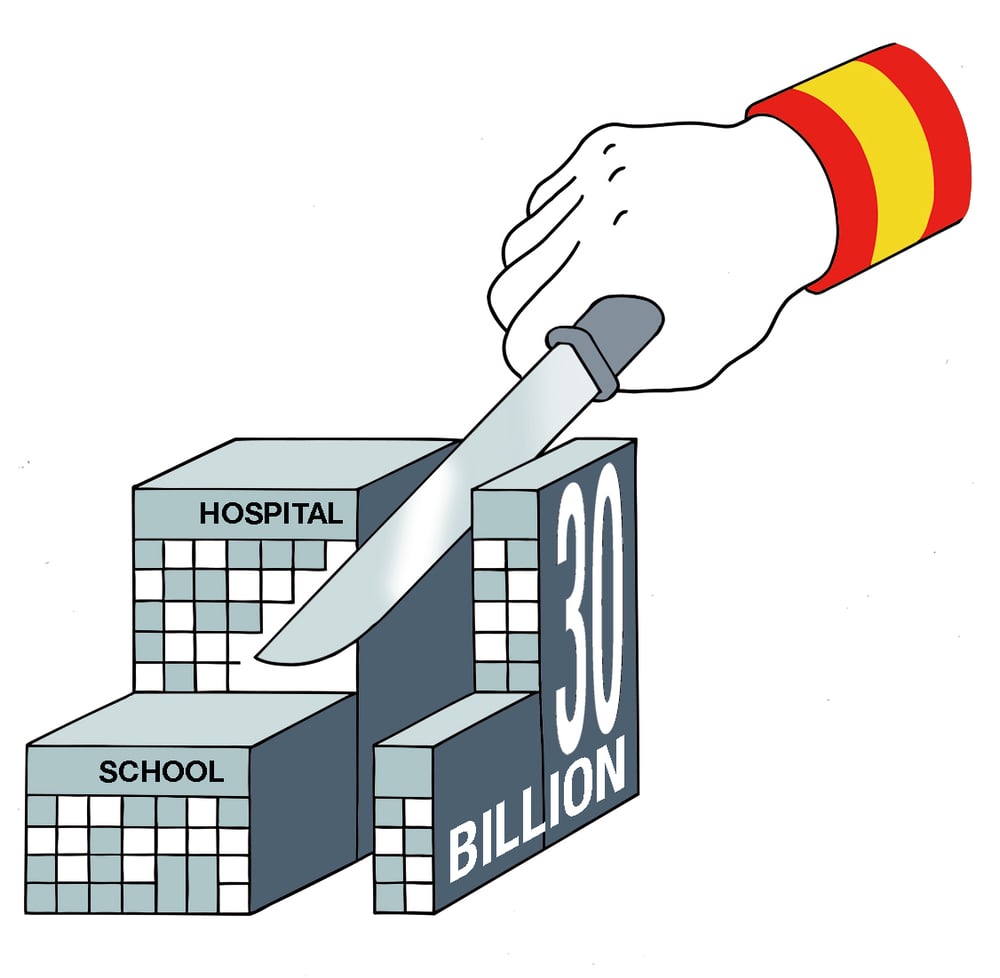 Infografik „Budget-Kürzung“