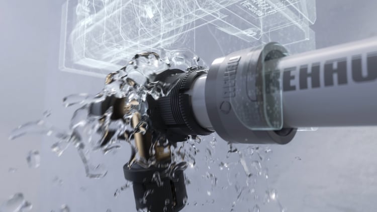 Fluid Simulation | Rohrinstallation-Visualisierung