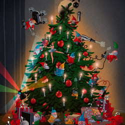 Weihnachts Illustrationen für Mediamarkt – Adventskalender