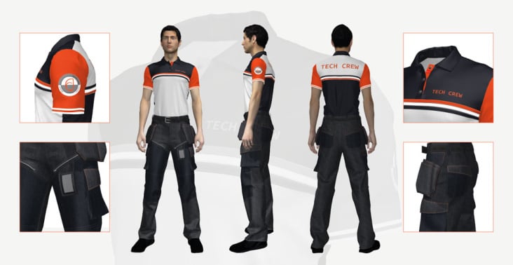3D Workwear Clothing