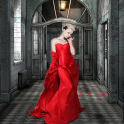 Lady in red