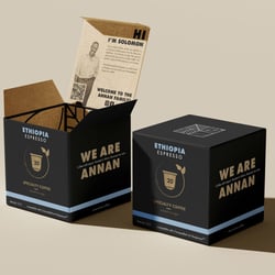 Coffe Annan Packaging Open