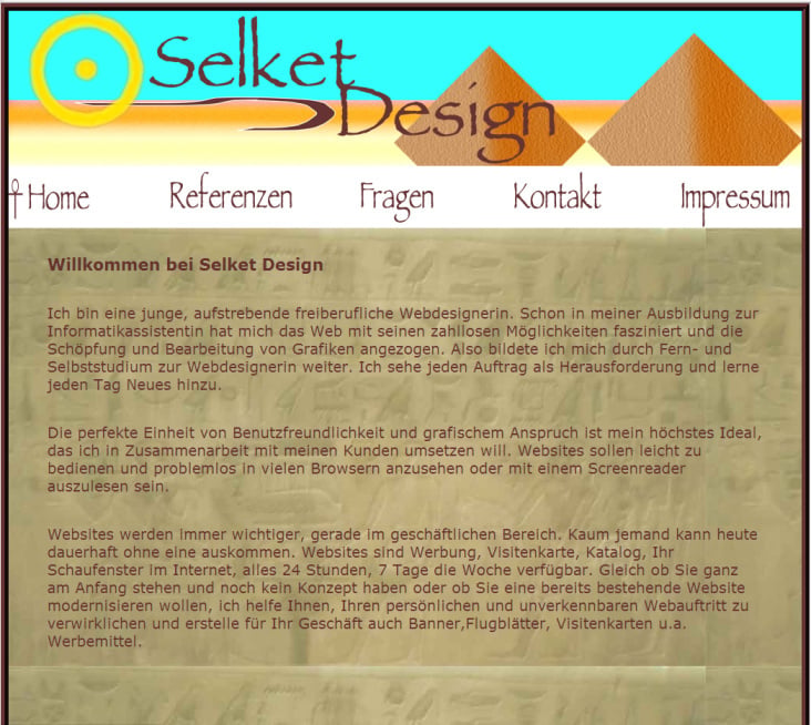 Meine eigene Website