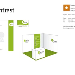 Logo, Geschäftsausstattung, Messestand für Kontrast Consulting GmbH