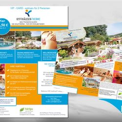 Kyffhäuser Therme Flyer und VIP-Card