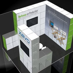 Xavo 3d-Visualisierung Messestand