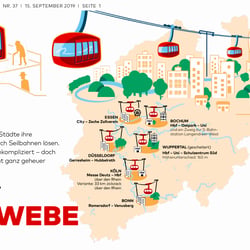 Seilbahnen in Nordrhein-Westfalen; WELT AM SONNTAG; 15.09.2019