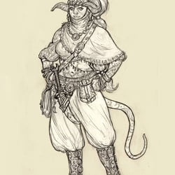 Pathfinder, Hexenmeisterin, Bleistift