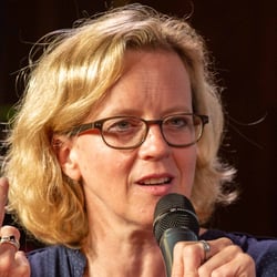 Natascha Kohnen bei einer Wahlkampfveranstaltung in München