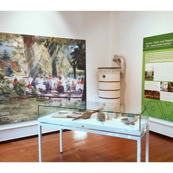 Ausstellungstafeln zur Geschichte des Stadtpark Lahr