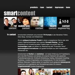 smartcontent. website. static html.