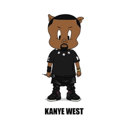 KANYE WEST X PORKY PIG