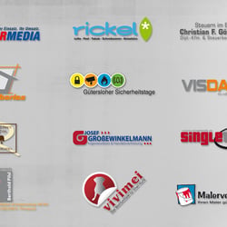 Overview einiger Logodesigns