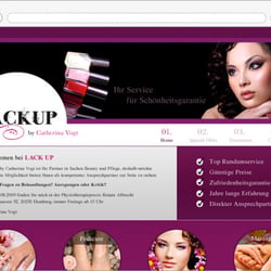 Entwurf Homepage LackUp