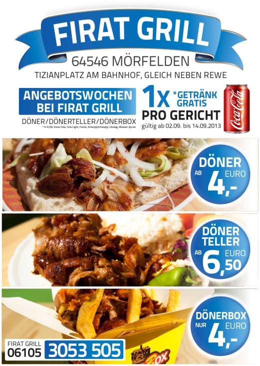 FIRAT GRILL Flyer Front