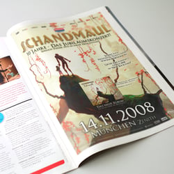 Anzeigengestaltung „Schandmaul“ (F.A.M.E. Rec.)