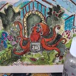 Mr. Octo, der Gärtner