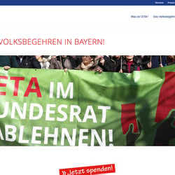 Stoppt CETA Kampagnen-Website