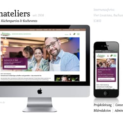 Kochateliers Online Auftritt – Redesign 201o