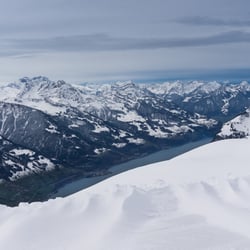 Auf dem Chäserrugg mit Blick auf den Walensee, Toggenburg