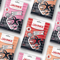 Neuprodukt, illustratives Packaging Design für Jahnke im Auftrag von Cavendish & Harvey