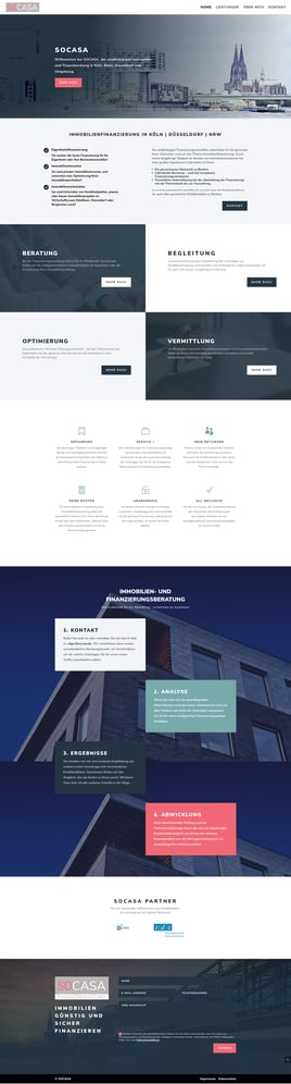 Website Immobilien Finanzdienstleister