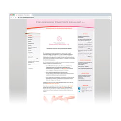 Webdesign für den Verein Freundeskreis Erweiterte Heilkunst erweiterteheilkunst.de