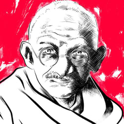 Ghandi – Porträt Reihe