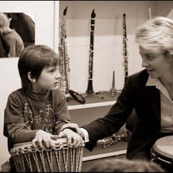 Ursula von der Leyen zu Besuch im Klingenden Museum Berlin, 2012