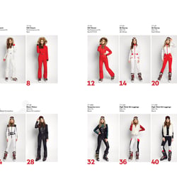 One-piece ski wear range for women
