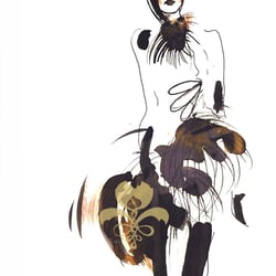 Modeillustration fünf