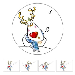 „Rudi Rednose“, animierte Weihnachtskarte
