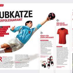 Basislayout für verschiedene Kunden am Beispiel Puma – Beilage Eurochamp in NEWS & Kurier