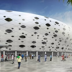 Fußball Stadion Afrika