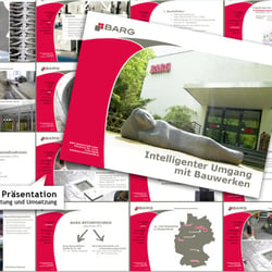 Unternehmensdarstellung von BARG-Betontechnik als Präsentation für Screen und Handout 2006