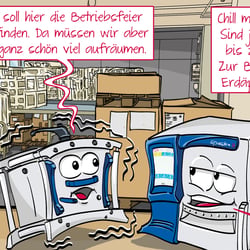 „CV Comics“ (Carl Valentin GmbH) – Ankündigung Betriebsfeier auf Facebook