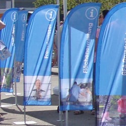 Fahnen für Infopoints