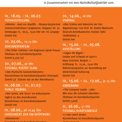 Flyer Rückseite