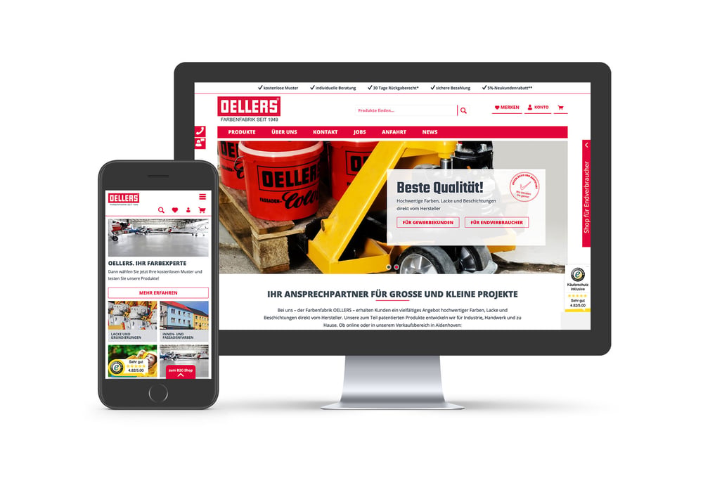 Onlineshop Farbenfabrik Oellers
