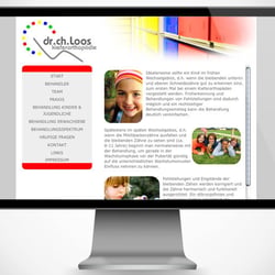 Webdesign – Dr. Loos (Zahnarztpraxis)
