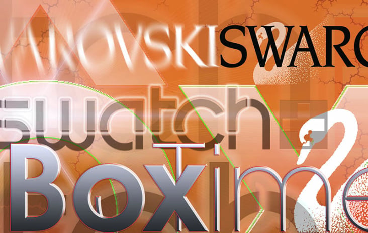 Timebox, Swarowski, Swatch – Multibrand Shop-Fassadenentwurf im Airport Rom