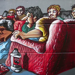 Das Hedonistische Wohnzimmer, Turnhallen-Gestaltung