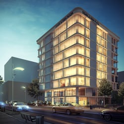 Night Rendering by BLICK3D – Eren Plaza Istanbul – Architektur Visualisierung Nacht – Kreatif Vizyon
