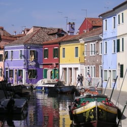 Burano, bunte Häuser