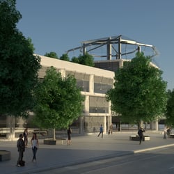 3D Visualisierung Bürogebäude Tag 2